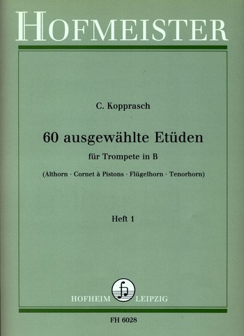 60 ausgewählte Etüden Band 1  für Trompete  