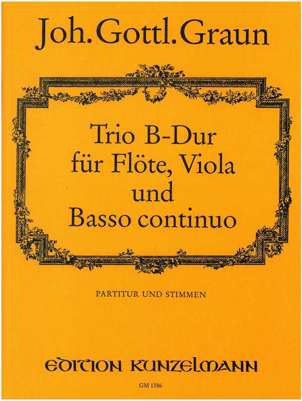 Trio B-Dur&nbsp;&nbsp;für Flöte, Viola und Bc&nbsp;&nbsp;