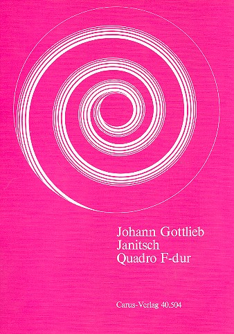 Quadro F-Dur op.6 für Altblockflöte&nbsp;&nbsp;(Flöte, Oboe) und Bc&nbsp;&nbsp;Partitur