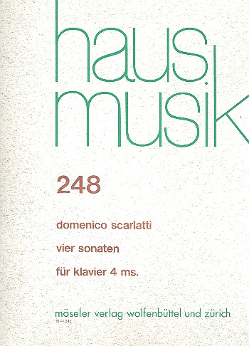 4 Sonaten  für Klavier zu 4 Händen  
