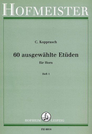 60 ausgewählte Etüden Band 1 (Nr.1-34)  für Horn  