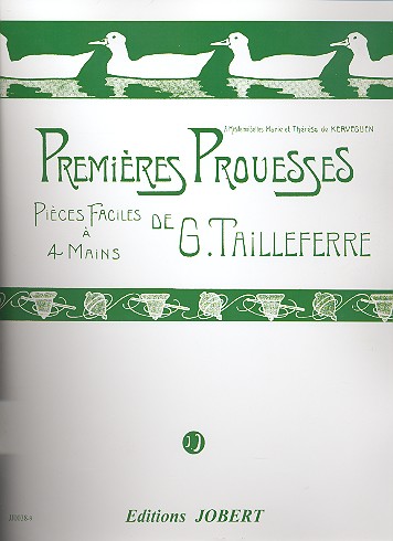 Premieres prouesses&nbsp;&nbsp;pour piano a 4 mains&nbsp;&nbsp;