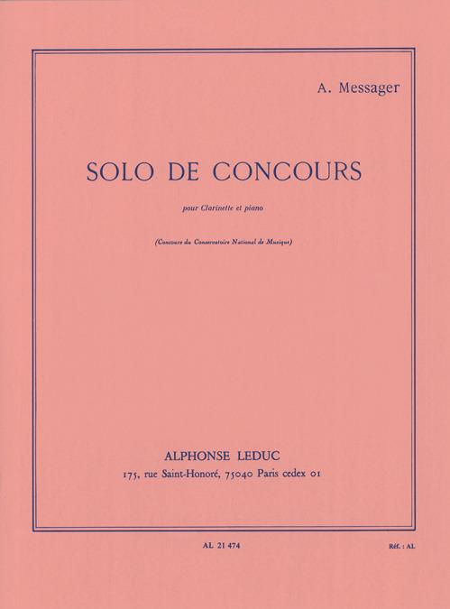 Solo de councours  pour clarinette et piano  