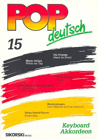 Pop deutsch Band 15:&nbsp;&nbsp;für Keyboard / Akkordeon&nbsp;&nbsp;