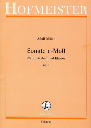 Sonate e-Moll op.6  für Kontrabass und Klavier  
