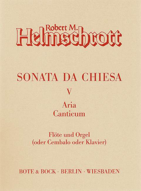 Sonata da chiesa Nr.5&nbsp;&nbsp;für Flöte und Orgel&nbsp;&nbsp;