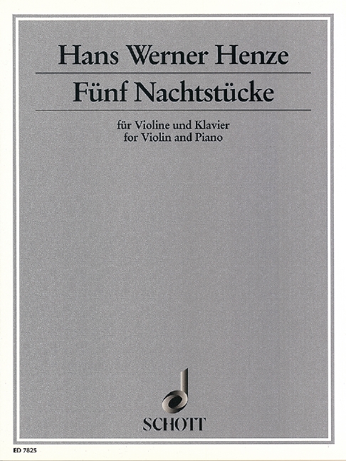 Fünf Nachtstücke&nbsp;&nbsp;für Violine und Klavier&nbsp;&nbsp;