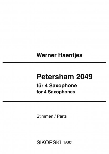 PETERSHAM 2049 FUER 4 SAXOPHONE&nbsp;&nbsp;STIMMEN&nbsp;&nbsp;