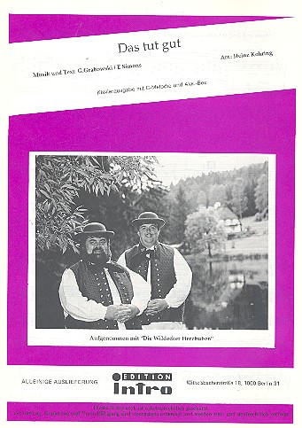 Das tut gut: Einzelausgabe  Gesang und Klavier  