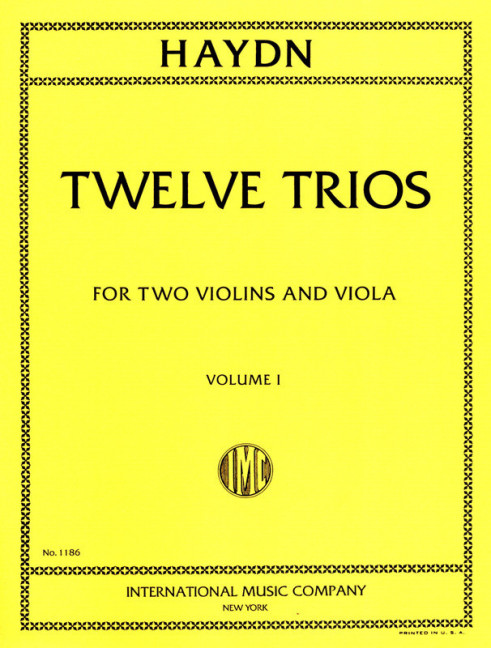 12 Trios vol.1 (nos.1-6)  for 2 violins and viola  3 parts