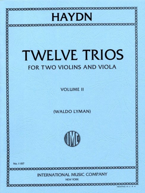 12 Trios vol.2 (nos.7-12)  for 2 violins and viola  3 parts