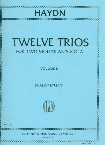 12 Trios vol.2 (nos.7-12)  for 2 violins and viola  3 parts