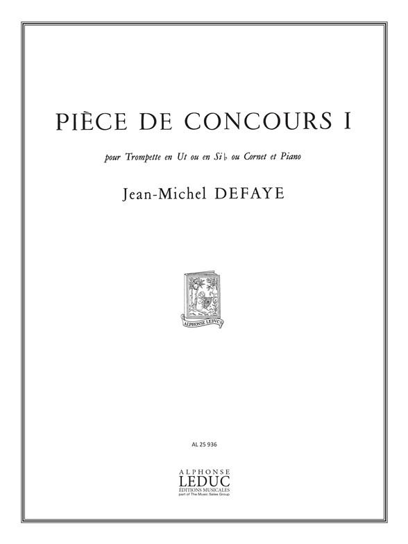 Pièce de concours vol.1&nbsp;&nbsp;pour trompette (ut/si b) et piano&nbsp;&nbsp;