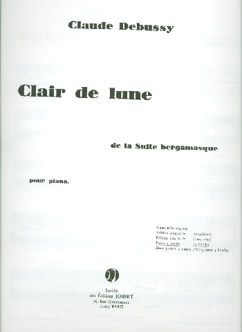 Clair de lune   pour piano à 4 mains  