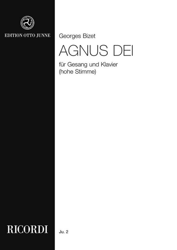 Agnus Dei F-Dur  für hohe Singstimme und Klavier  