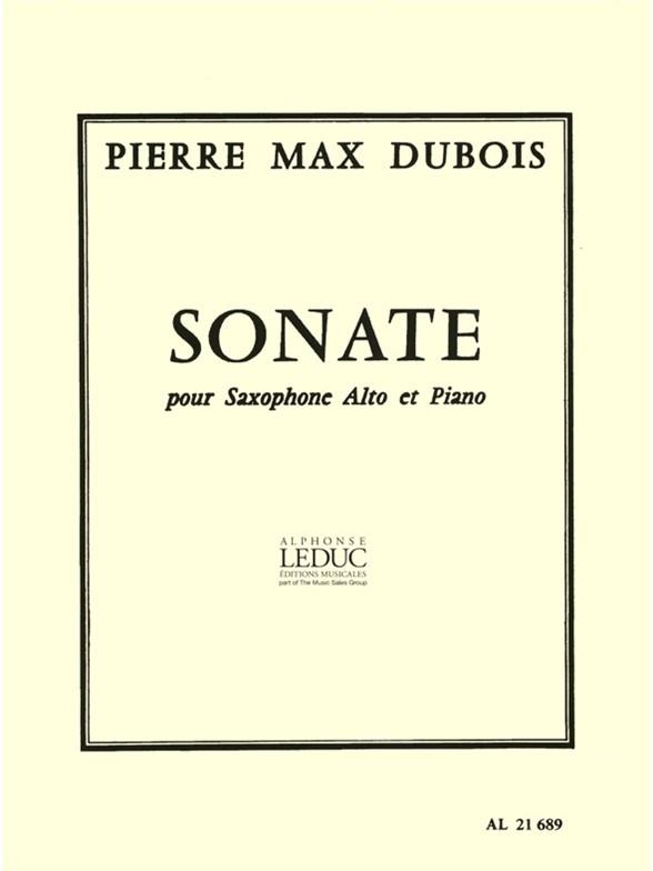 SONATE POUR SAXOPHONE ALTO ET  PIANO  