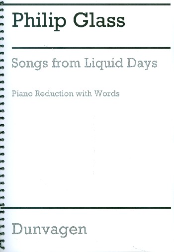 Philip Glass: Songs from liquid Days  piano/vocal  