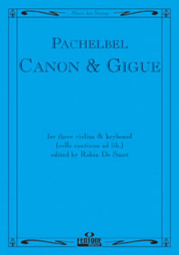 Canon and Gigue  for 3 violins and cembalo  