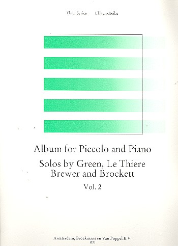 Album for piccolo and piano vol.2  flute series  