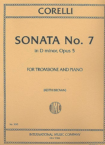 Sonata d minor no.7 op.5  for trombone and piano  
