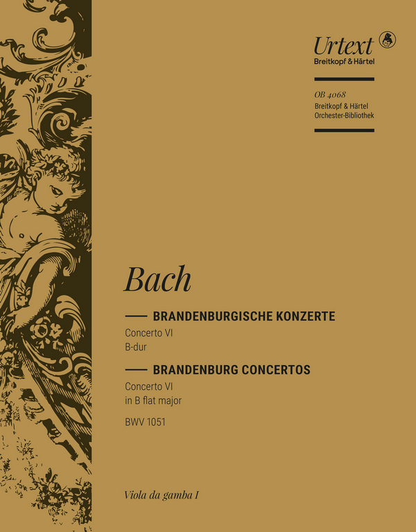 Brandenburgisches Konzert B-Dur Nr.6 BWV1051&nbsp;&nbsp;für Orchester&nbsp;&nbsp;Viola da gamba 1