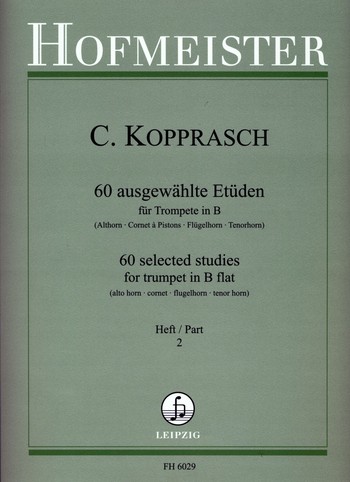 60 ausgewählte Etüden Band 2  für Trompete  