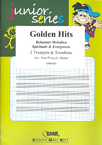 Golden Hits Trio Album für&nbsp;&nbsp;2 Trompeten und Posaune (Bass-Schl)&nbsp;&nbsp;Partitur und Stimmen