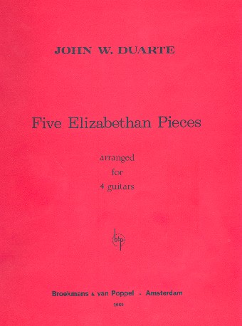 4 Elizabethian Pieces for 4 guitars    