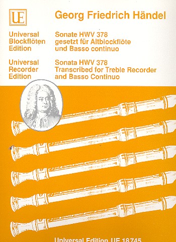 Sonate HWV378 &nbsp;&nbsp;für Altblockflöte und Bc&nbsp;&nbsp;