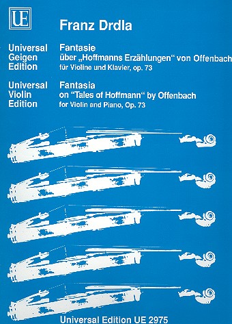 Fantasie op.73 über Hoffmanns Erzählungen  von Jacques Offenbach . für Violine und Klavier  