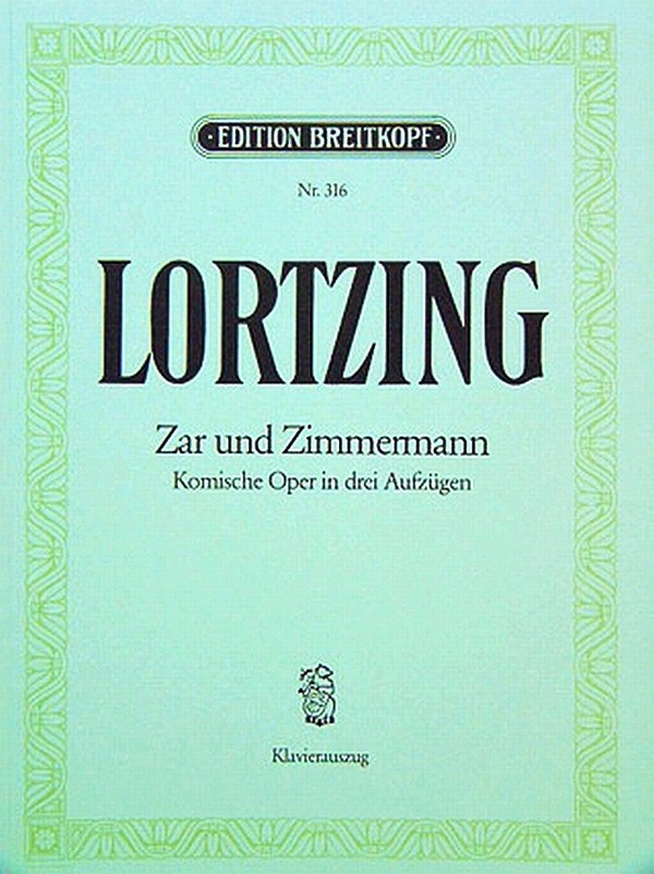 Zar und Zimmermann    Klavierauszug (dt)