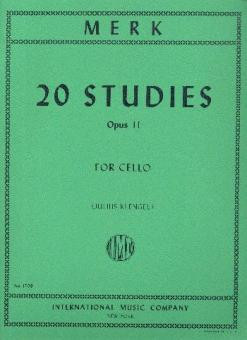 20 Studies op.11&nbsp;&nbsp;for cello solo&nbsp;&nbsp;