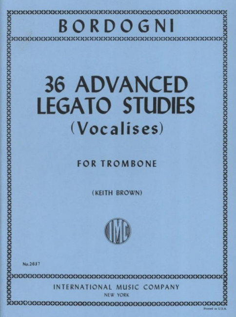 36 advanced Legato Studies  for trombone (vocalises)  