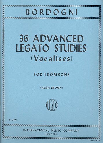 36 advanced Legato Studies  for trombone (vocalises)  