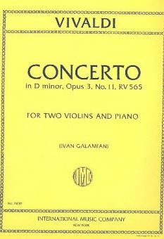 Concerto d minor F.IV:2 op.3,11  for 2 violins and piano  