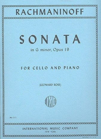 Sonata g minor op.19  for cello and piano  