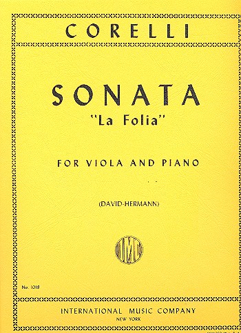 Sonata La folia  for viola and piano  