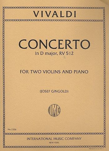 Concerto D major F.I,41  for 2 violins and piano  