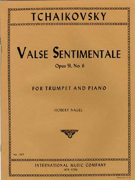 Valse sentimentale op.51,6&nbsp;&nbsp;for trumpet and piano&nbsp;&nbsp;