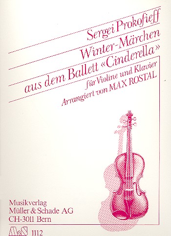 Winter-Märchen aus dem Ballett  Cinderella für Violine und Klavier  