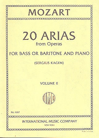 20 Arias from Operas vol.2  for bass or baritone and piano  