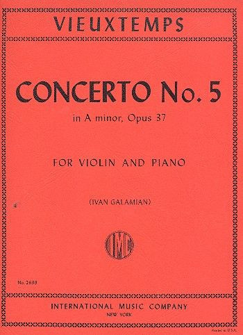 Concerto a minor op.37 no.5&nbsp;&nbsp;for violin and piano&nbsp;&nbsp;