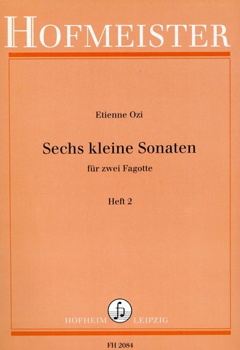 6 kleine Sonaten Band 2 für 2 Fagotte    