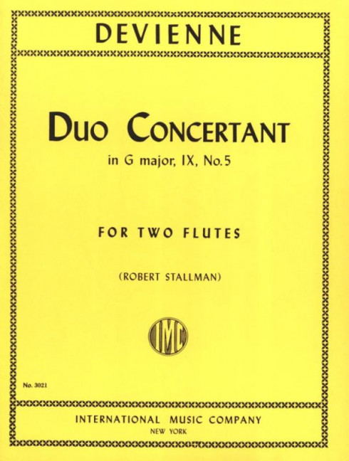 Duo concertant G major op.9 no.5  for 2 flutes  