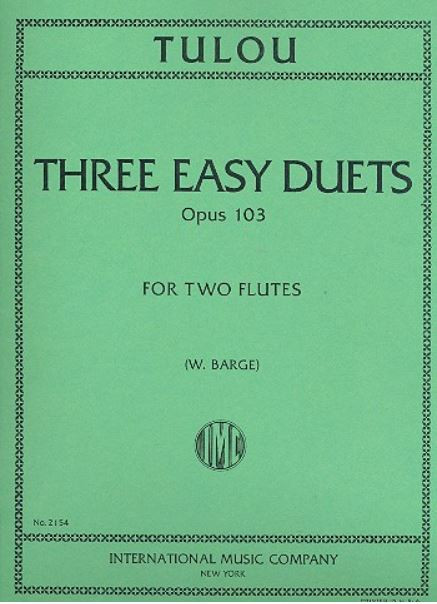 3 easy Duets op.103  for 2 flutes  