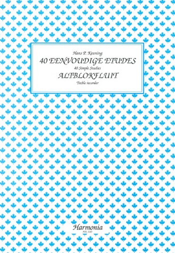 40 simple Studies  including 10 octave studies  for altblokfluit