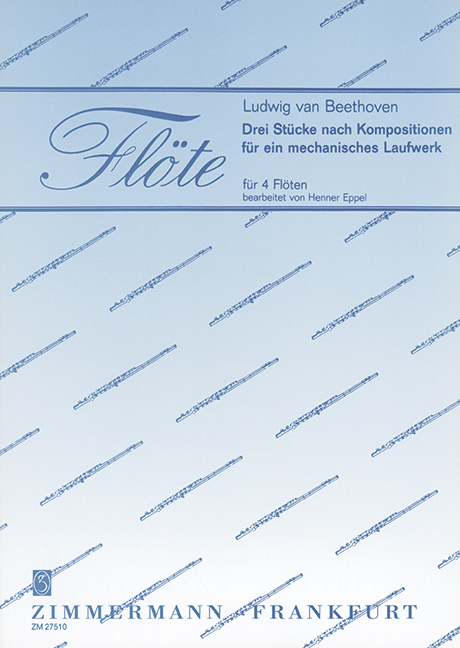 3 Stücke nach Kompositionen für ein mechanisches Laufwerk  für 4 Flöten  