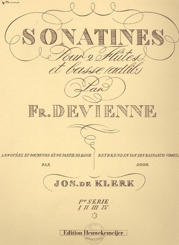 Sonatines pour 2 flutes et cello  (1. serie, Nr.1)  