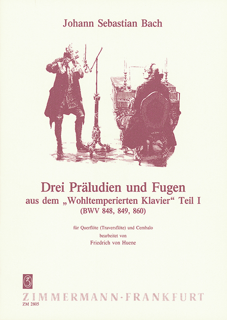 3 Präludien und Fugen aus dem  Wohltemperierten Klavier  für Flöte und Klavier