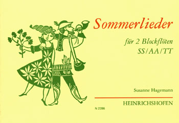 Sommerlieder &nbsp;&nbsp;für 2 Blockflöten (SS/AA/TT)&nbsp;&nbsp;Spielpartitur